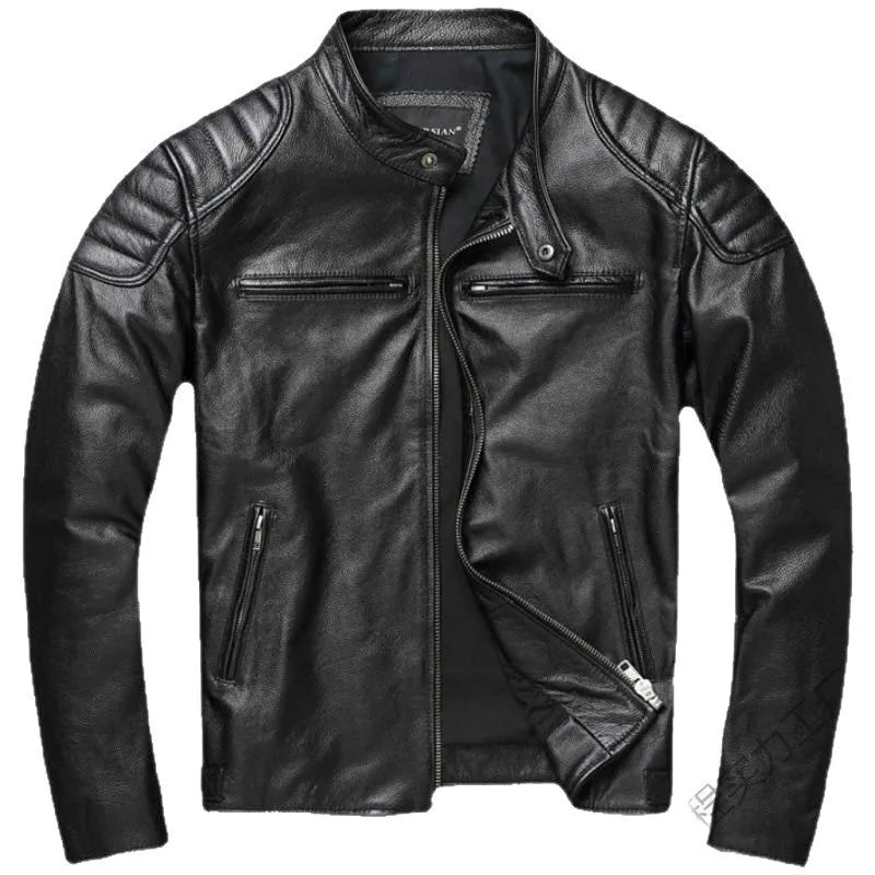 Men's Cycling Jacket Retro Casual Loose  Outdoor Cycling Hiking Camping Travel Home Workwear Men's Motorcycle Leather Jacket