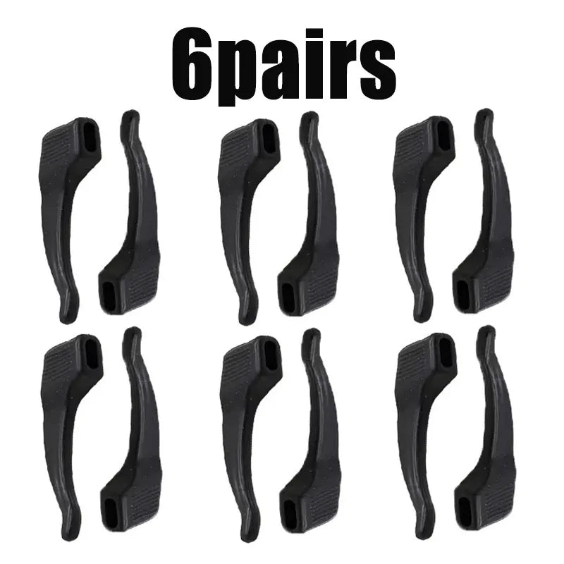 2/4/6pairs Silicone Anti-slip Glasses Leg Ear Sleeve Bracket Fastener Eyeglasses Accessories Grip Anti-fall Eyewear Holder