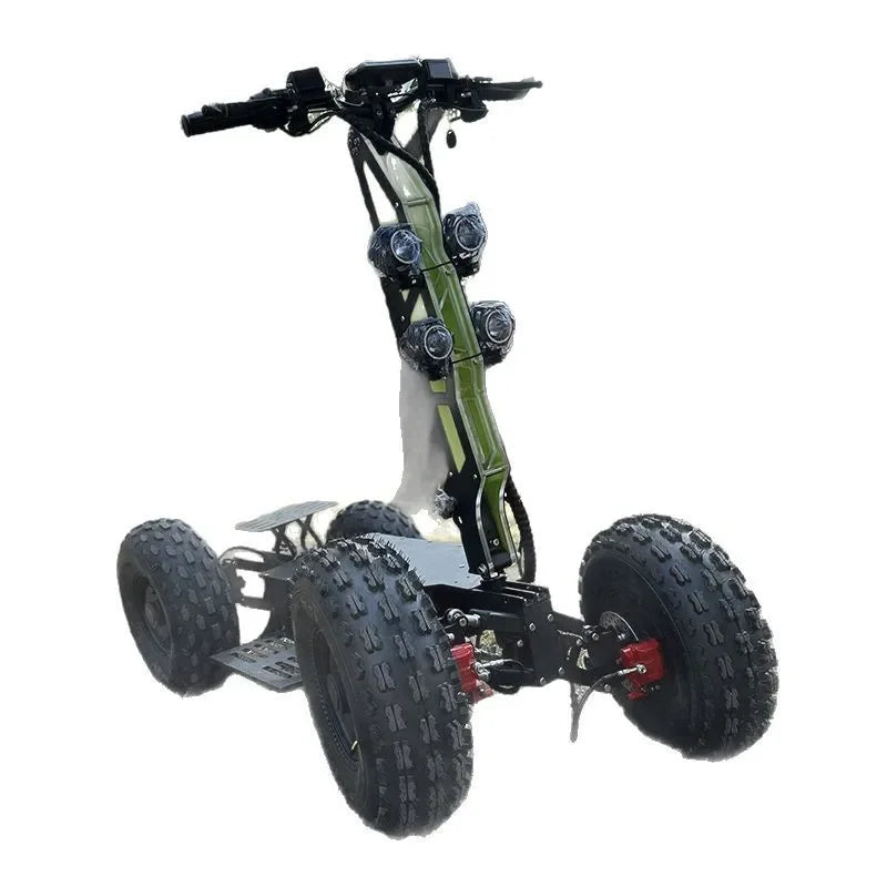 High-Speed Foldable Electric Patrol Car High-Power 200kg Max Load Big Foot Design 20km All-Terrain ATV Four-Wheel Scooter