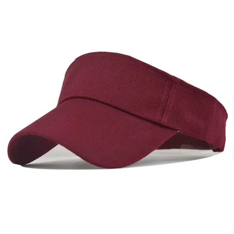 Tennis Visor Cap Solid Empty Top Cotton Men's Caps Visors for Women Baseball Hats Outdoor Sports Gorro Con Visera Dropshipping