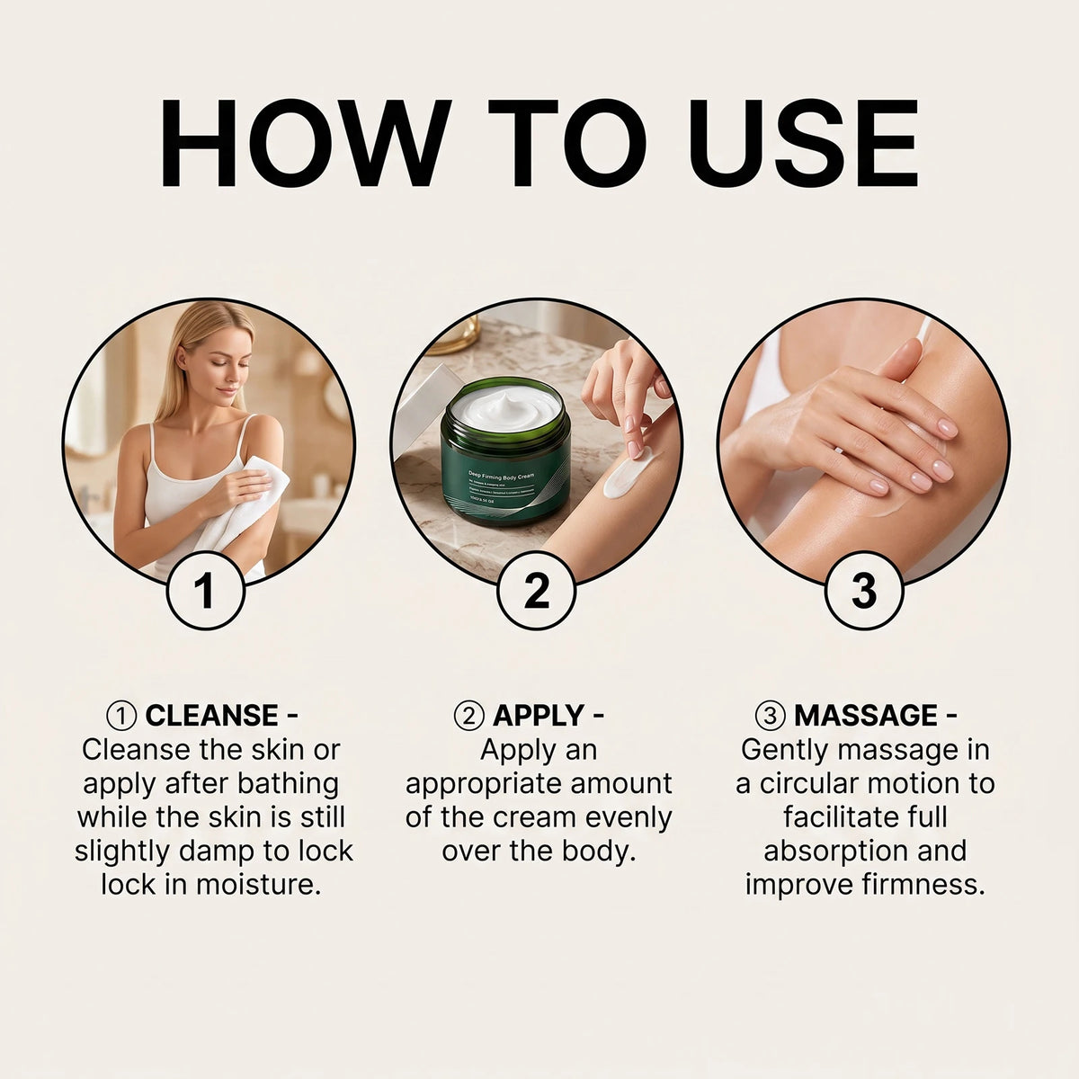 Firming Body Cream Reduce Skin Sagging Revitalize Skin Condition Improve Skin Elasticity Moisturizing Brightening Anti Wrinkle