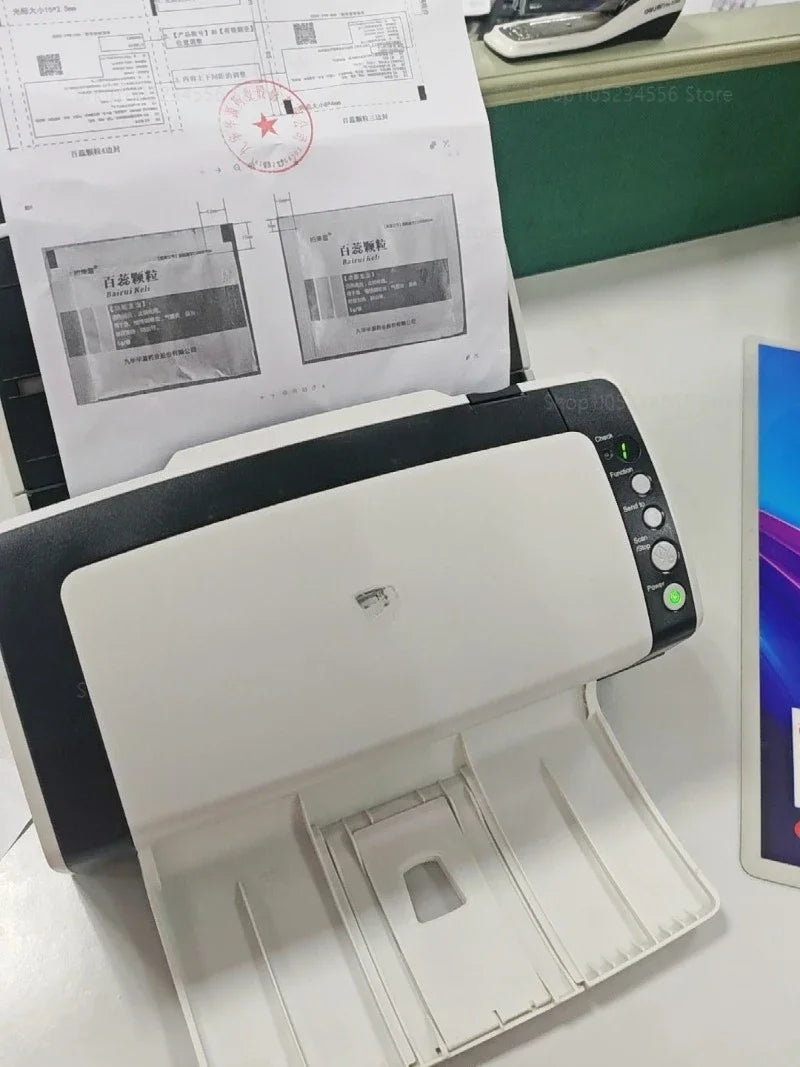 FI6130 High Speed Auto Feed Duplex Color Scanner Professional Office Document Scanning Machine Compact Double Sided HD