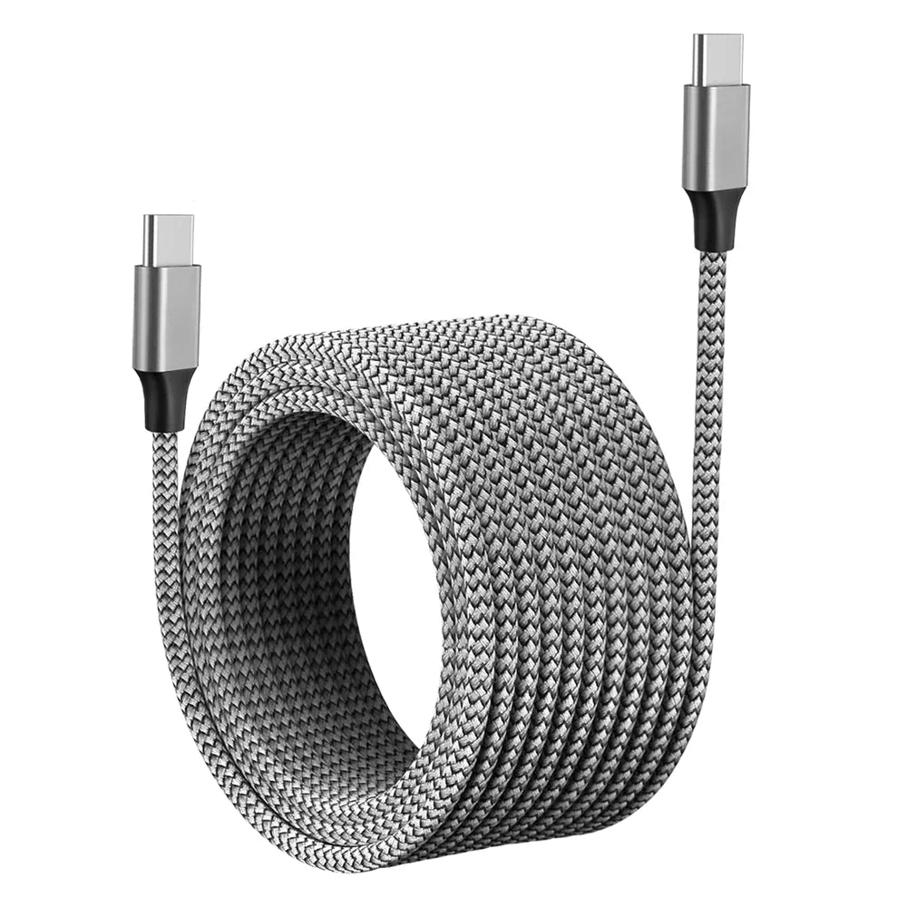 60W 1m/2m/3m/5m Dual-head Type-C Fast Charging Data Cable Mobile Phone Accessories Data Transmission for Samsung Huawei Millet