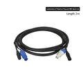 SHEHDS Powercon Plug And DMX Signal Line Connection 2/3 Meters Hand in Hand Cables Lighting Accessories For Stage DJ Disco