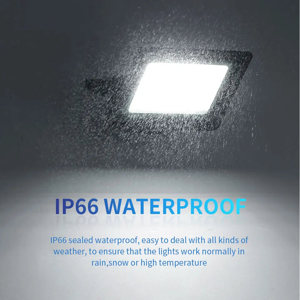Outdoor LED Floodlights 10W 20W 30W 50W 100W 150W 200W 300W AC220V AC110V Ultra-bright Garden Garage Lighting Outdoor LED Light