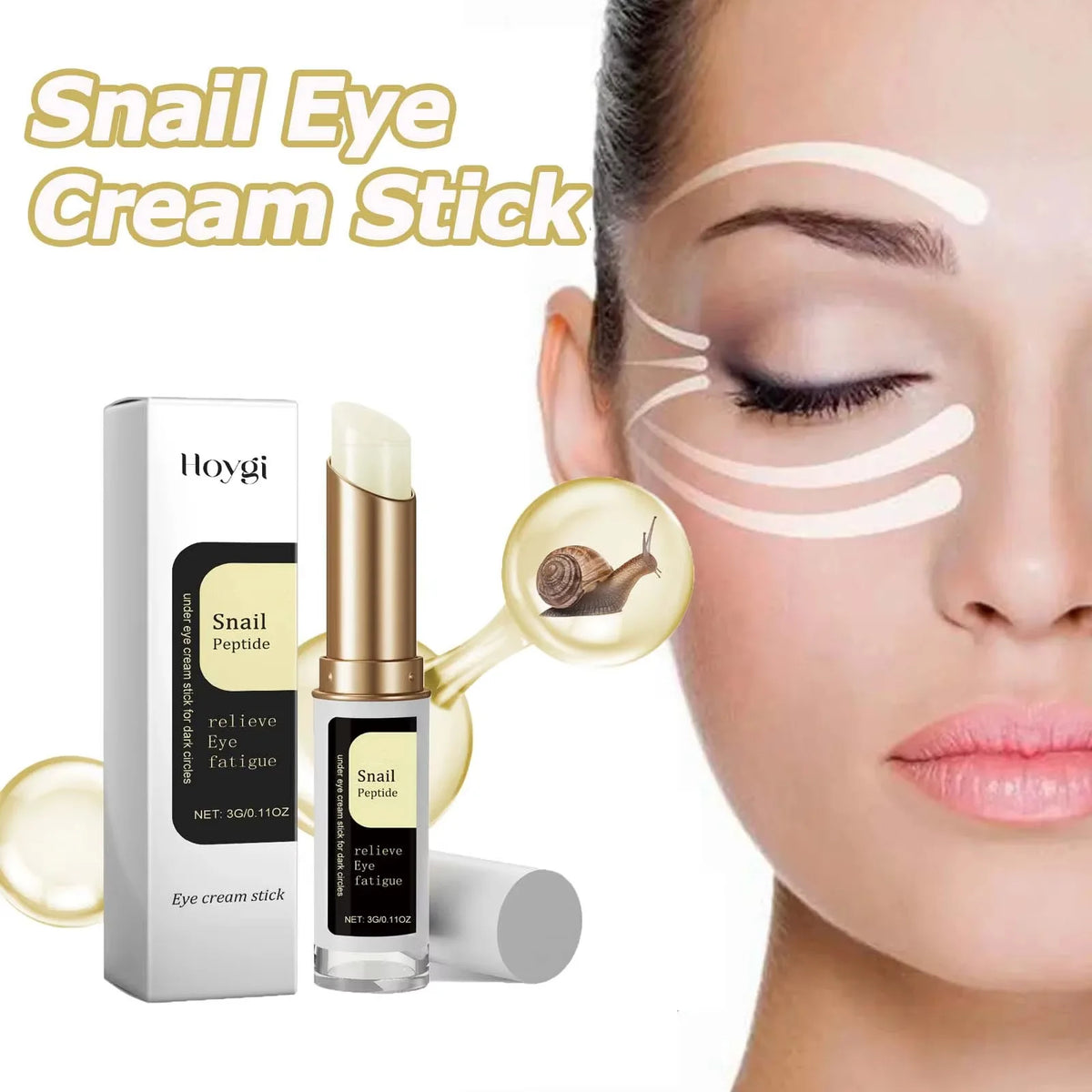 Eye & Face Skincare Duo Set Snail Mucin Anti Wrinkle Eye Cream Stick & PDRN Pink Collagen Volumer Multi Balm Firming Plump Care