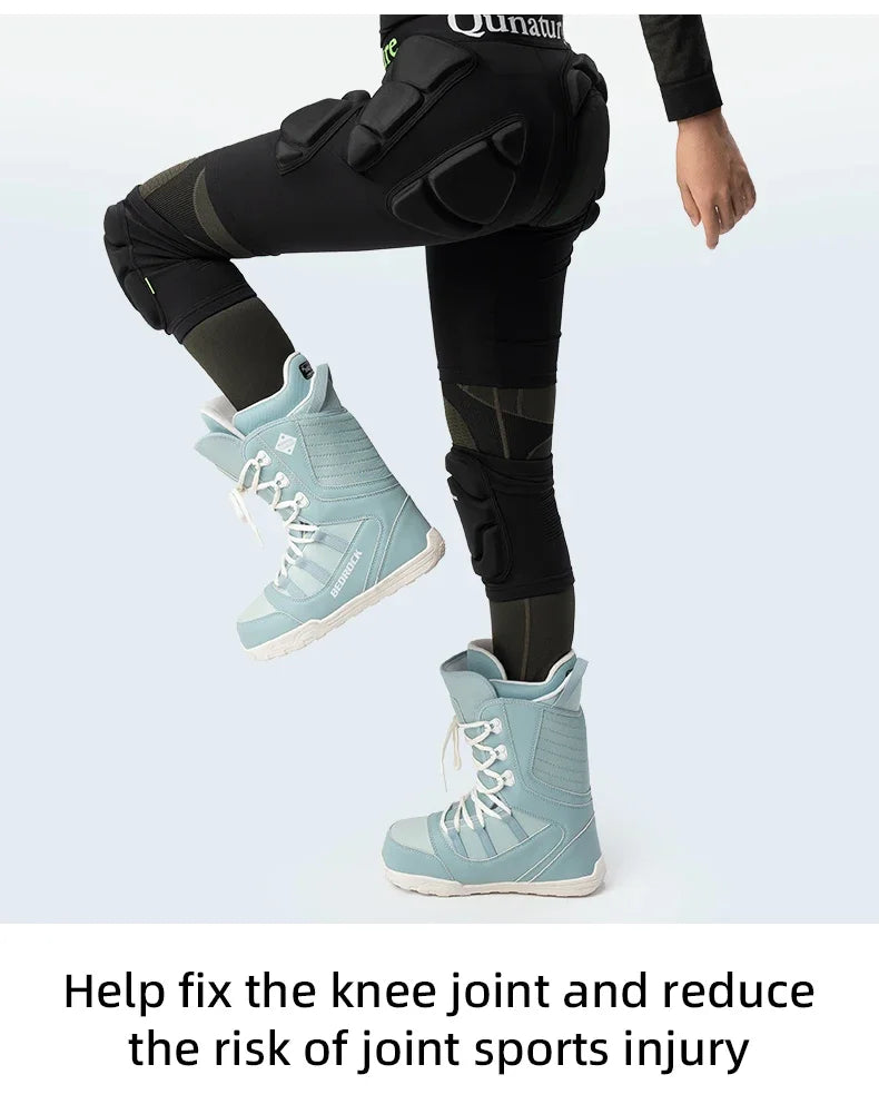 Qunature Sport Knee Pads Single Double Board Ski Knee Pads Protective Gear Knee Anti-fall Riding Outdoor  Legs Knee Pads