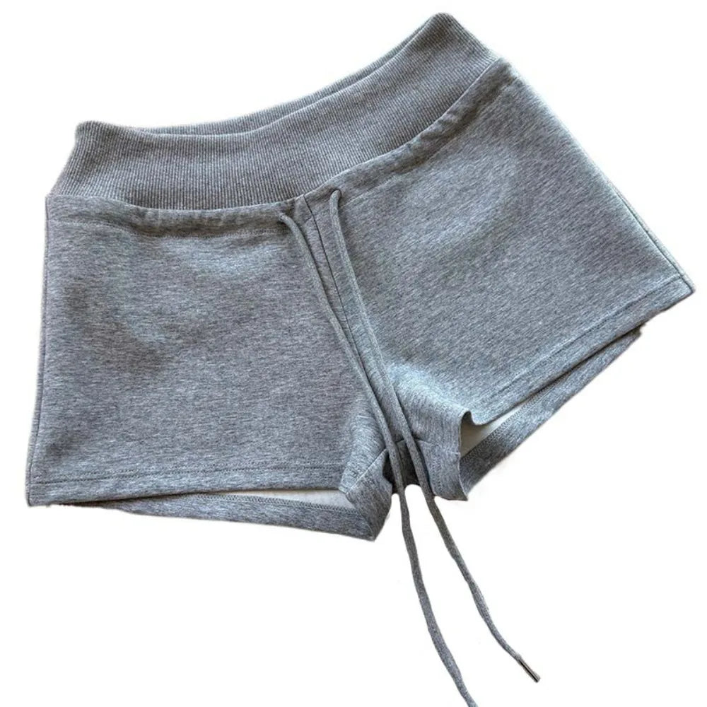 Drawstring High Waist Shorts Pajamas Pants Trousers Hot Woman Short Pants Slim Fit American Style Summer Casual Shorts