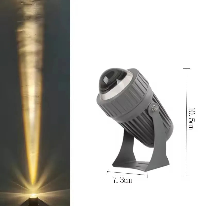 Outdoor LED Garden Wall Spotlights Landscape Lighting AC220V 110V DC12V Red Green Blue  IP67 Waterproof One Beam Lights 10W