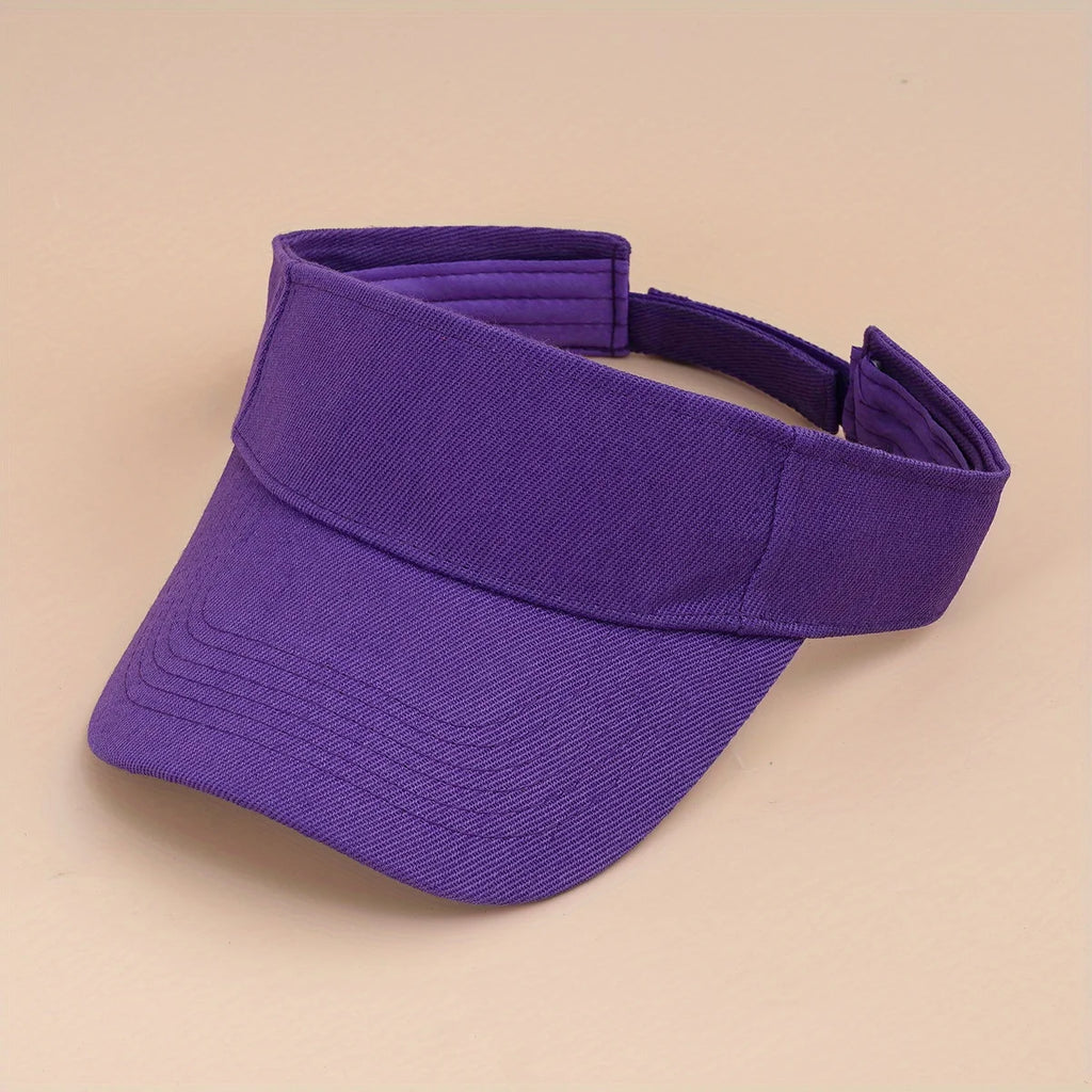new solid color hollow top hat adjustable duck tongue hat sun hat summer men women suitable for sports riding daily out running