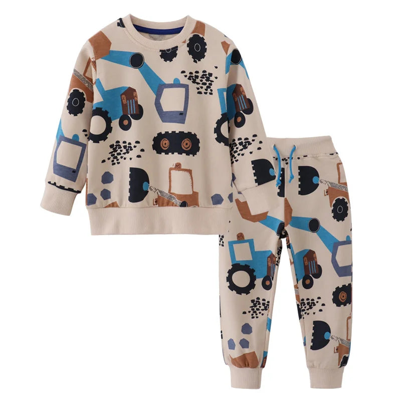 Cars Suits 2-7T New Arrival Autumn Winter Long Sleeve 2 PCS Boys Clothing Sets Cotton  Children's Outfits Hot Selling