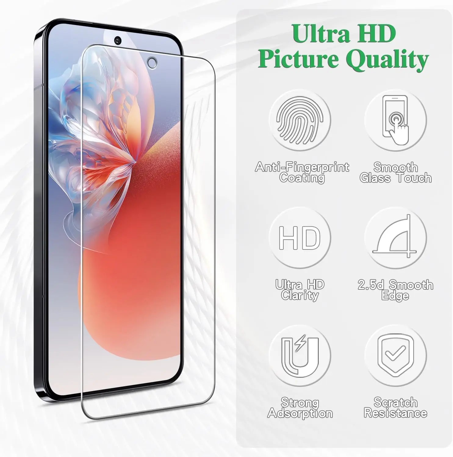 9H Tempered Glass Film For Xiaomi Redmi 15 5G 2/4Pcs HD Screen Protector Glass