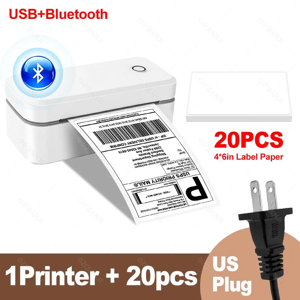 4inch 110mm Marklife X4 Bluetooth Thermal Label Printer Wireless Shipping Express Maker Compatible with iPhone Android Windows