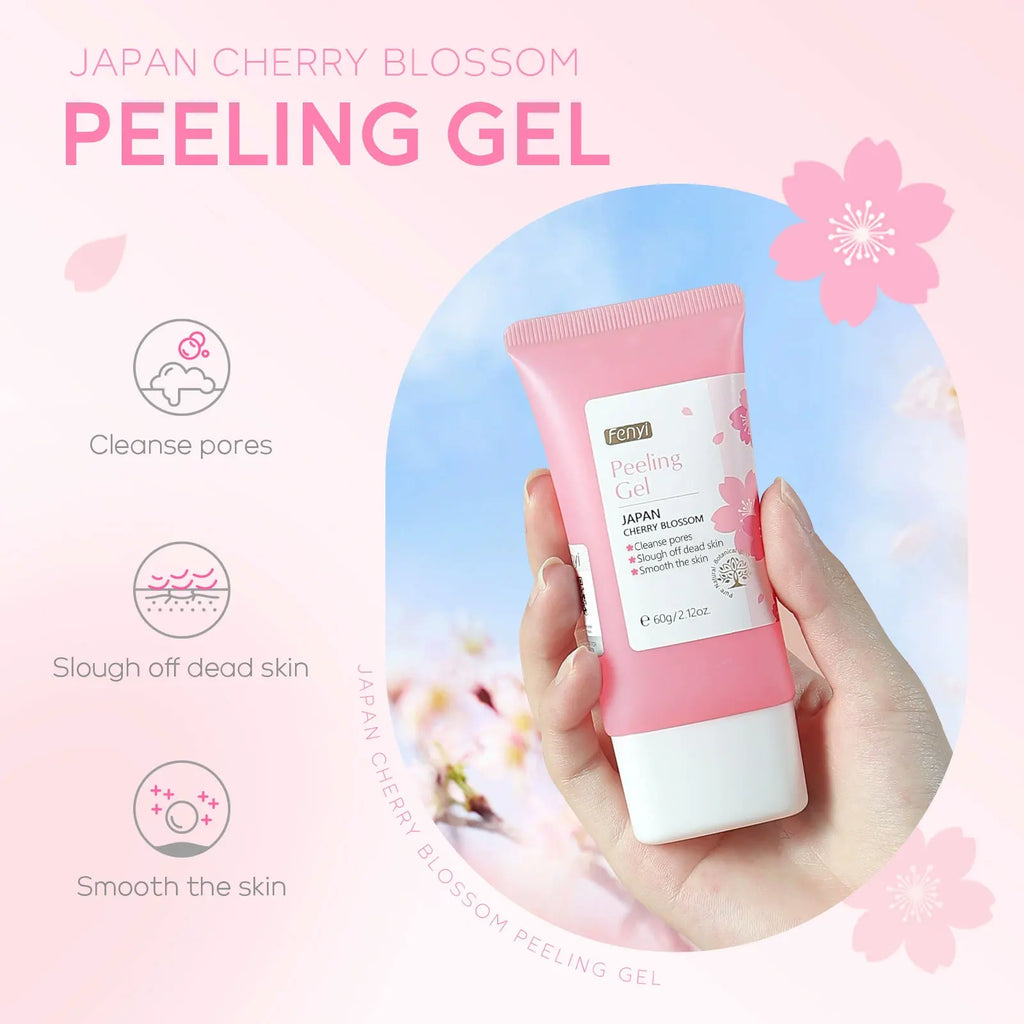Cherry Blossom Exfoliating Gel Moisturizing Tender Face Body Cleansing Skin Care Product