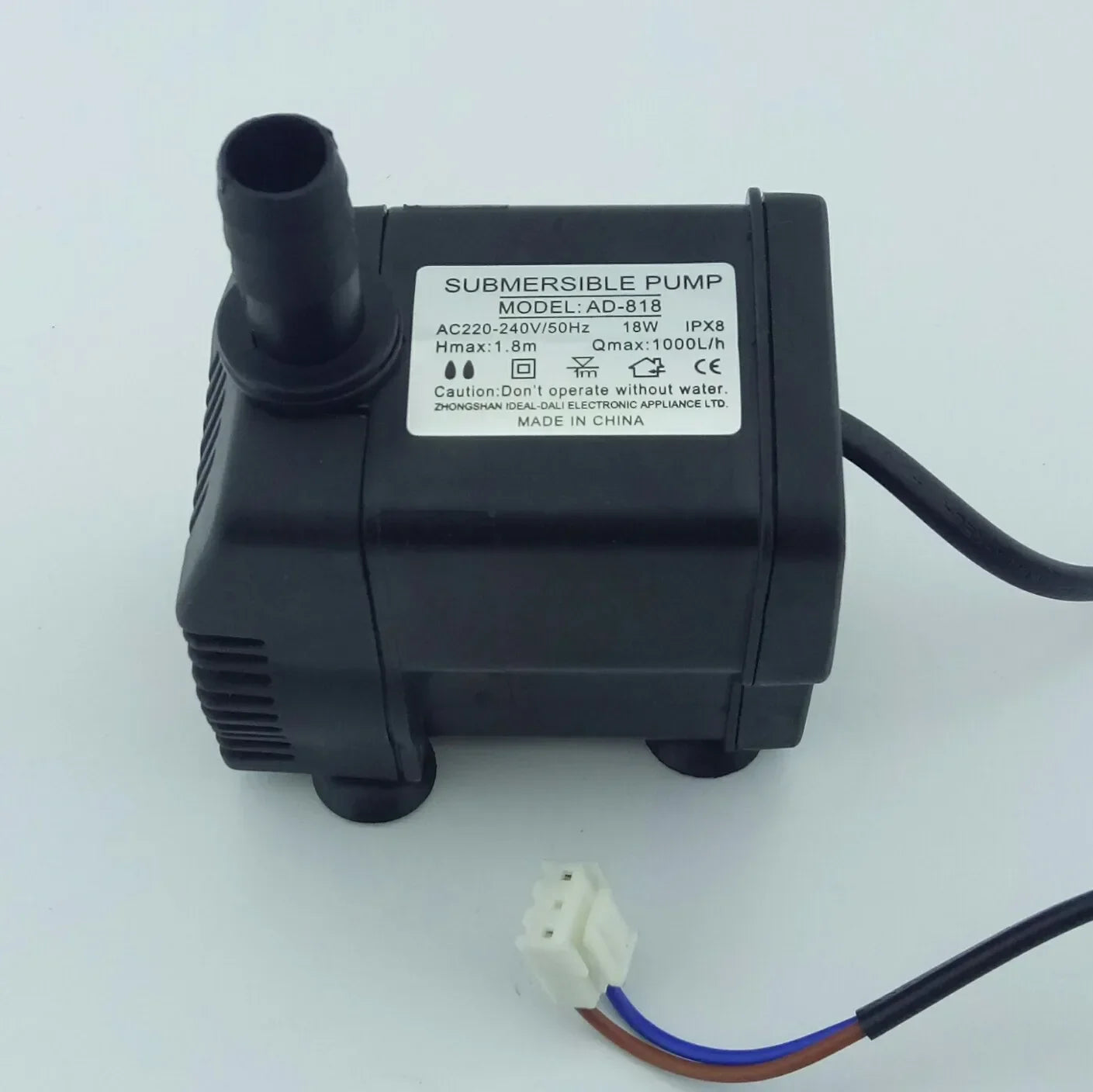 AD-818/1300 Mobile Environmental Friendly Water Air 8W10W18W25W Conditioner Spray Fan Cooling Fan Small Suction Submersible Pump