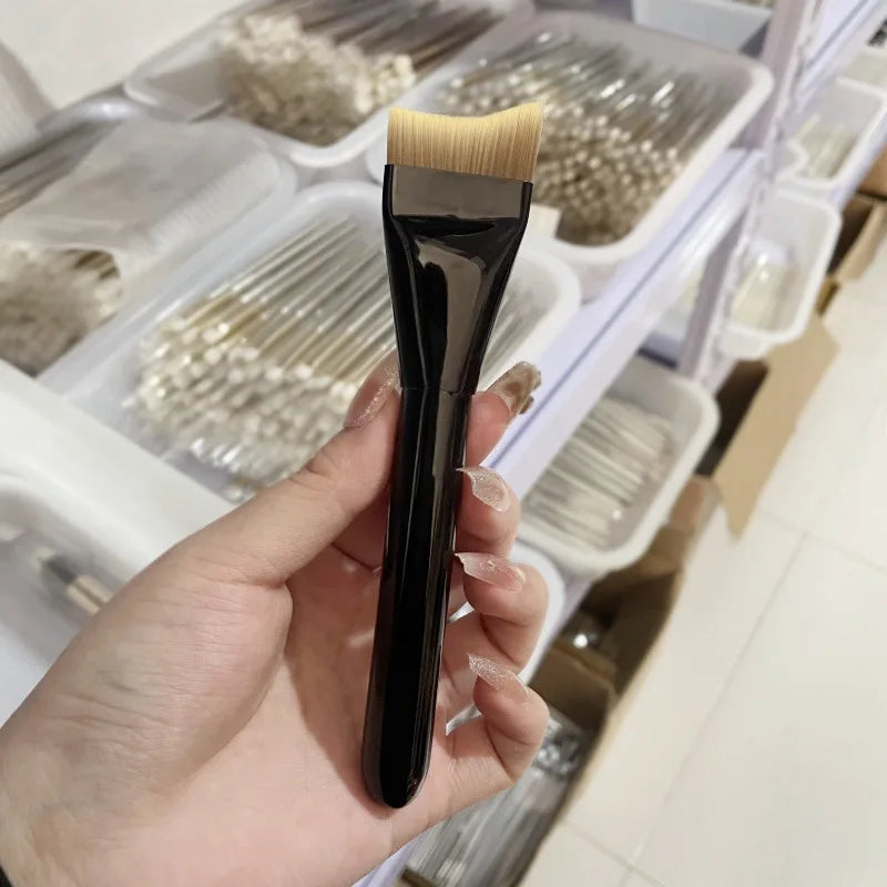 Ultra Thin Brush Make Up Brushes Eco-Friendly Makeup Brush Traceless Liquid Brushes Flat Makeup Scrub for Liquid Cosmetics