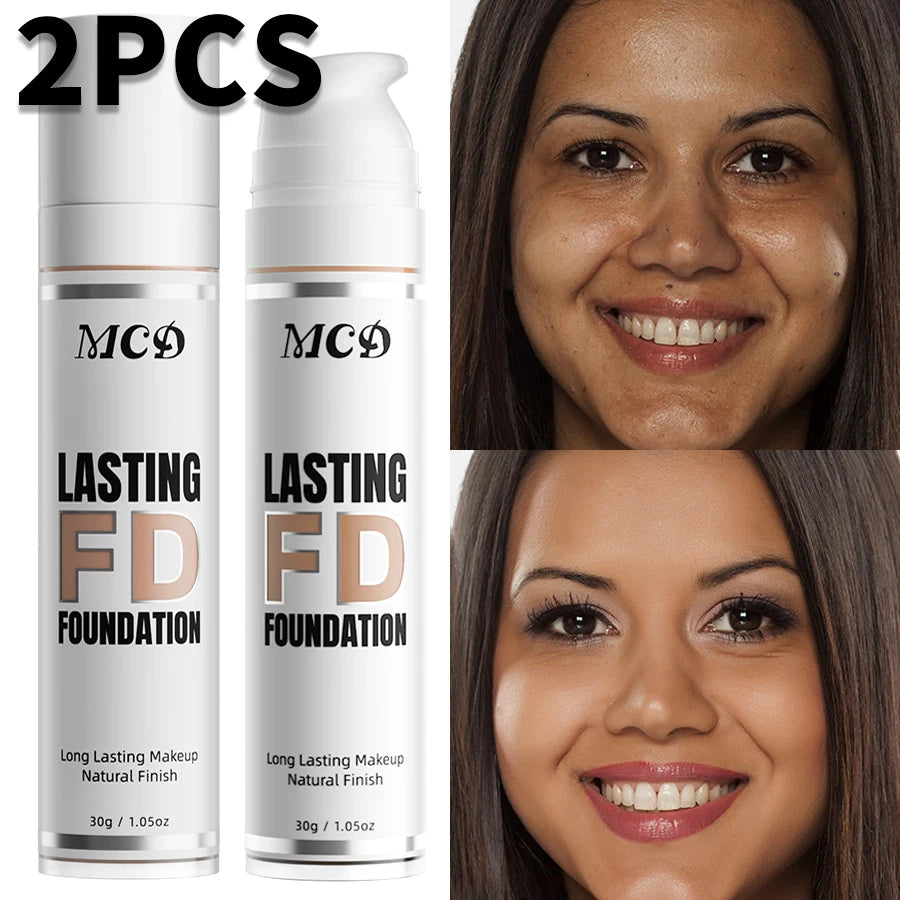 2pcs Shade Full Coverage Concealer 9 Color to Choose Liquid Foundation Makeup Natural High Coverage Base Makeup Cushion Foundation Cream Matte Face Makeup for Women Gifts Face Cosmetics Beauty