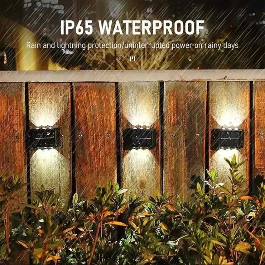 Solar LED Light Outdoor Solar Lighting Lamp Streetlights Exterior Decoration Garland Waterproof Solar Garden Light  Wall Light