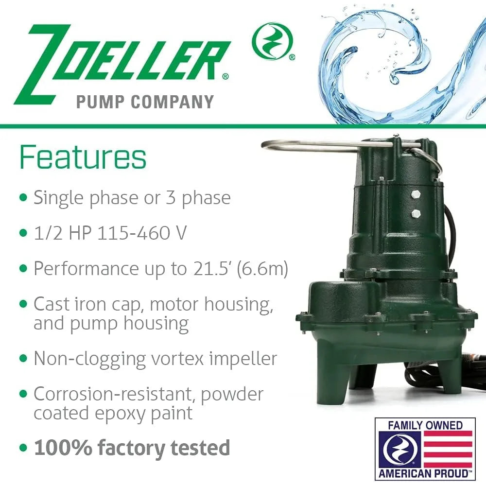 Bedroom Sets-Automatic Submersible Sewage Effluent Dewatering Pump 1 2 HP Heavy Duty-new