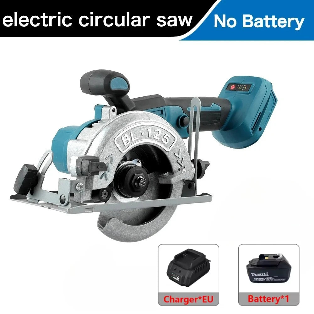 Makita Cordless Power Tool Set: Cordless Rotary Hammer, Rivet Gun, 12V Mini Angle Grinder, Cordless Saw, Air Inflator