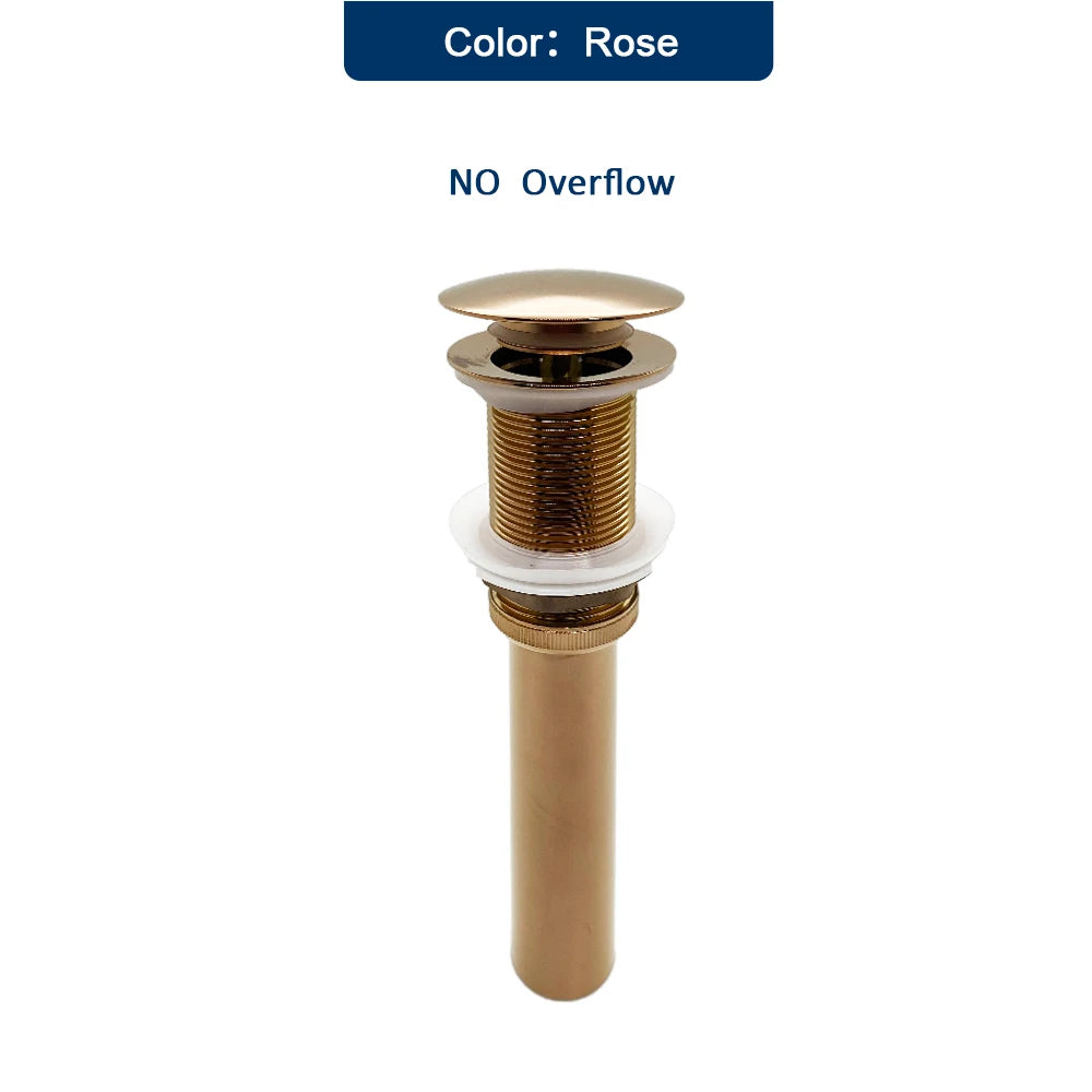 Rose Bathroom Siphon Drainer Sink Bottle Trap Modern Pop Up Filter Fixture Waste Stopper Set Washbasin Hose Accessory Renovation