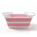 New silicone PP folding bathtub, multi-functional foldable pet/baby bathtub, with drain holes, laundry storage basket