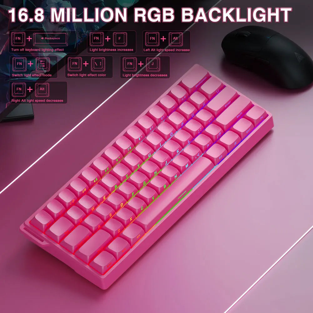 AULA WIN60 HE Pro MAX Wired Gaming Keyboard Hall Effect Magnetic Switch RT Adjustable Hot-Swap 8000Hz Esport Mechanical Keyboard
