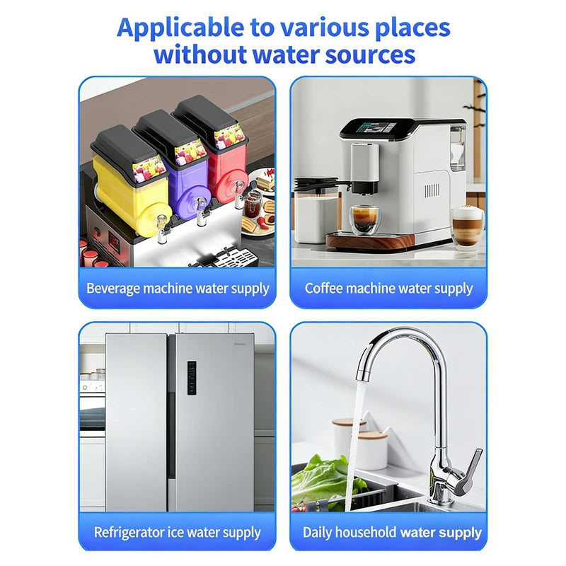 Automatic Bottled Water Pump 3.8L/min Flow Under Sink Electric Drinking Water Dispenser System for Home Self Priming Water Pump