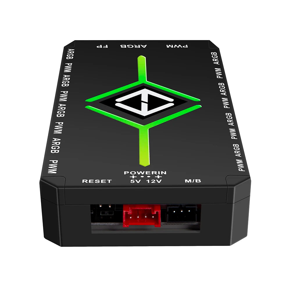 1 To 9 Ports 3 in 1 4 Pin PWM Magnetic Suction Hub with Remote PWM Magnetic Fan Hub Splitter PWM & ARGB Hub Splitter for PC Case