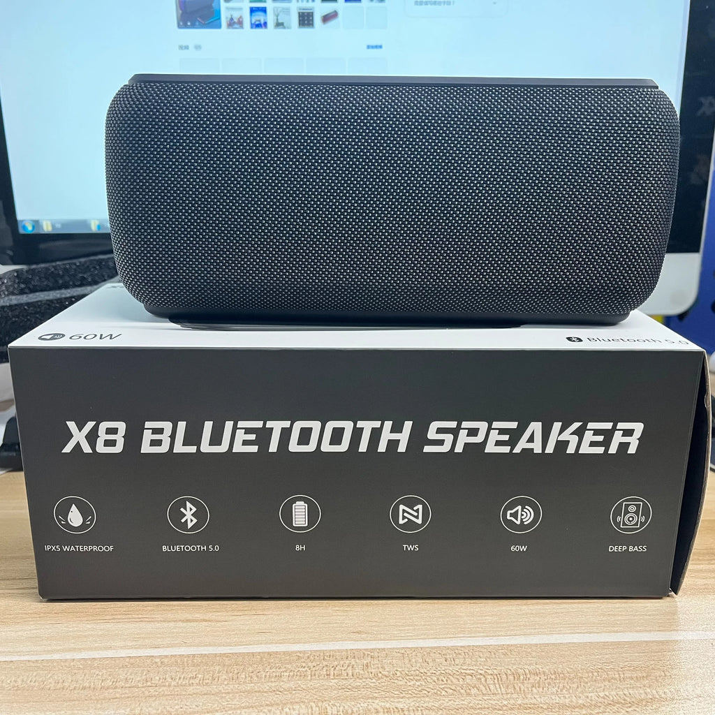 Xdobo X8 II 60W Portable Bluetooth-Compatible Speakers 6600mAh Bass Sound Box Wireless Waterproof TWS Boombox