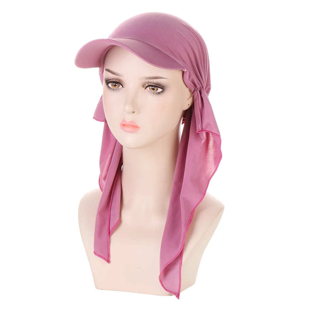 Soft Modal Inner Hijab Caps Muslim Stretch Turban Cap Islamic Underscarf Bonnet Hat Female Headband Turbante baseball cap
