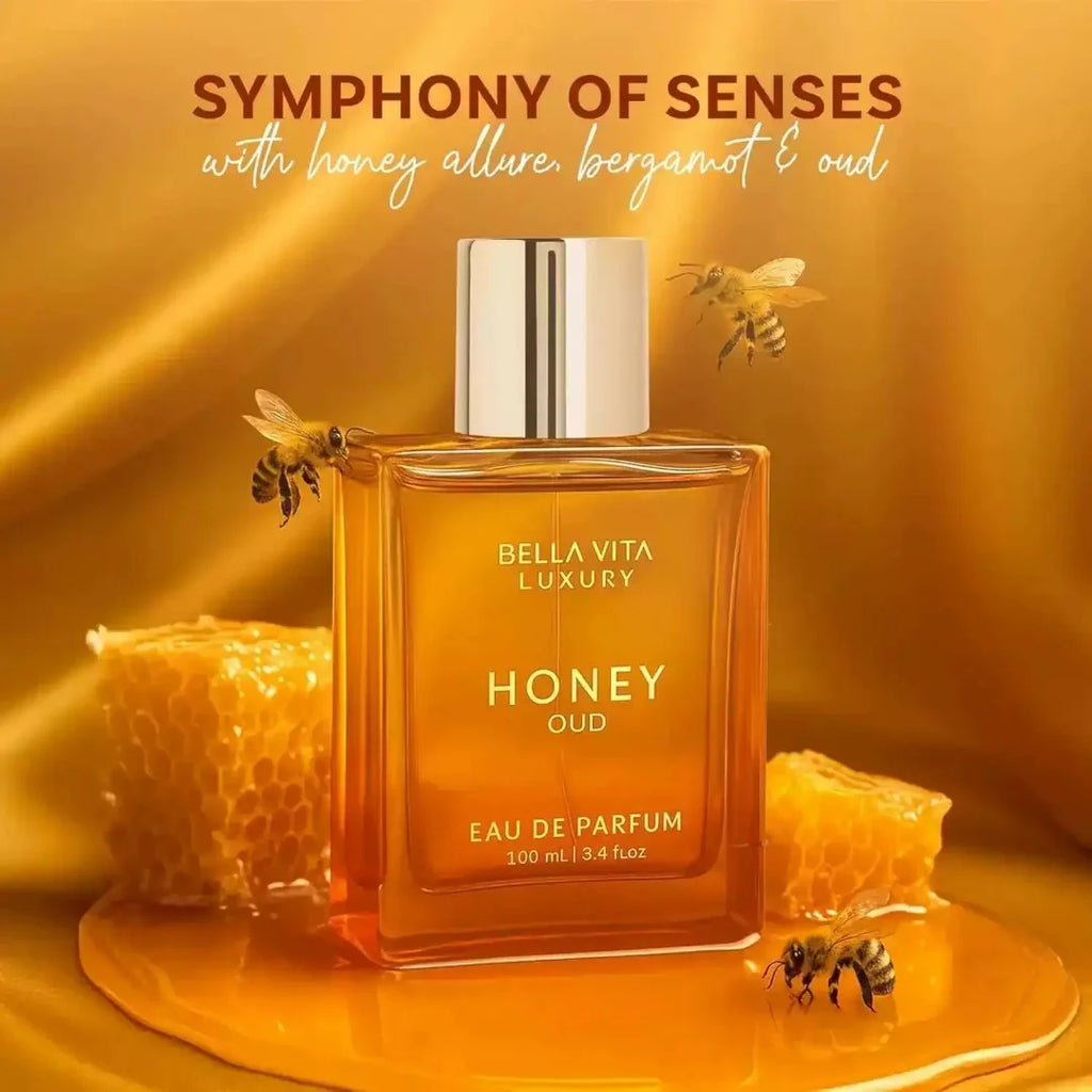 BellaVita Honey, Sandalwood & Oud Men's Perfume – Honey Oud CEO Man | Goat Women's Perfume 100ml