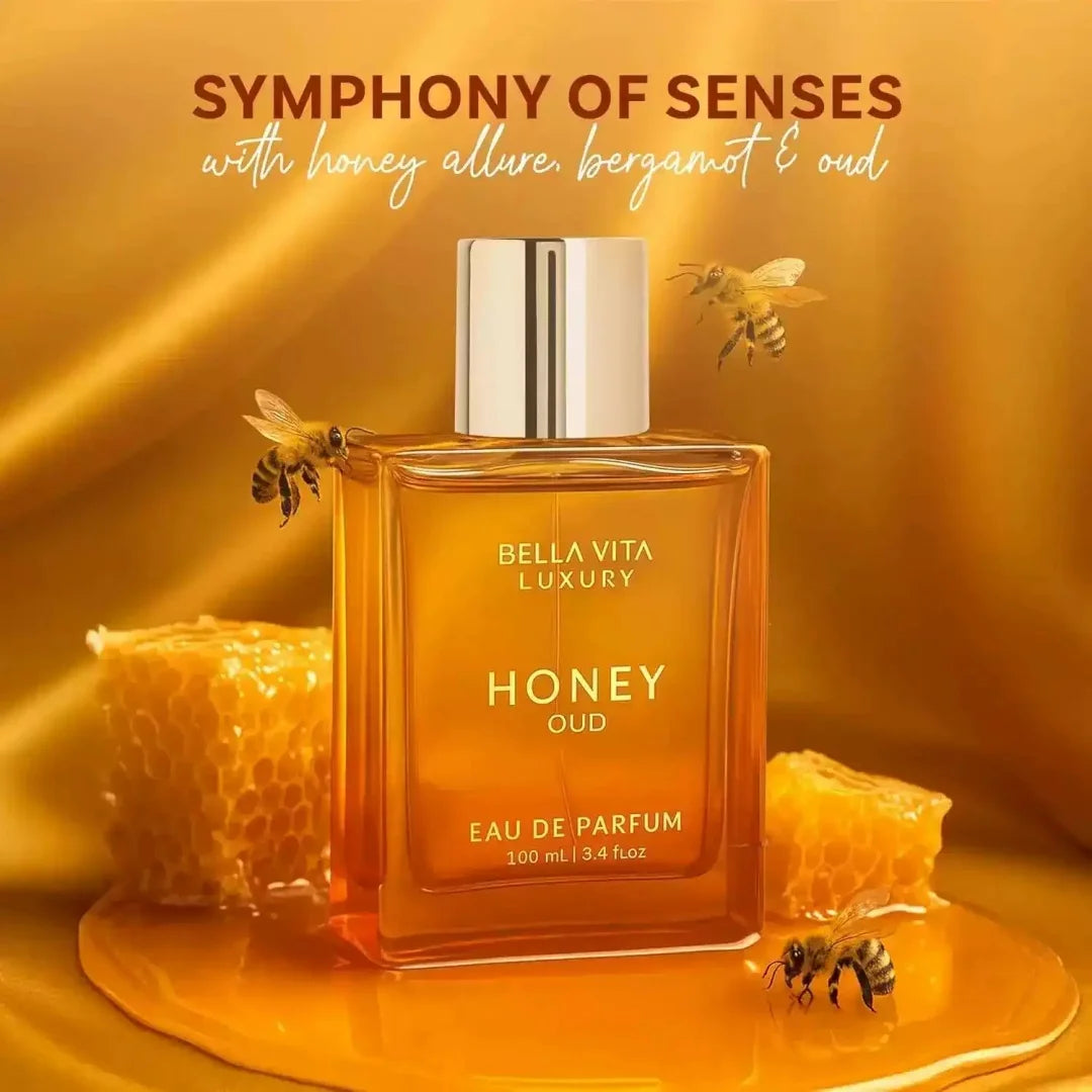 BellaVita Honey, Sandalwood & Oud Men's Perfume – Honey Oud CEO Man | Goat Women's Perfume 100ml