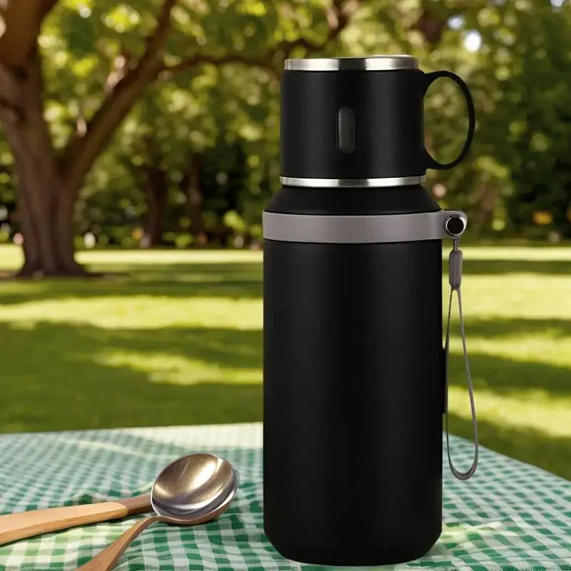 Stainless Steel CoffeeCup600ml Travel Thermal Mug Leak-Proof Thermos Bottle Tea Coffee Mug Office Business StyleCold&hot Thermos