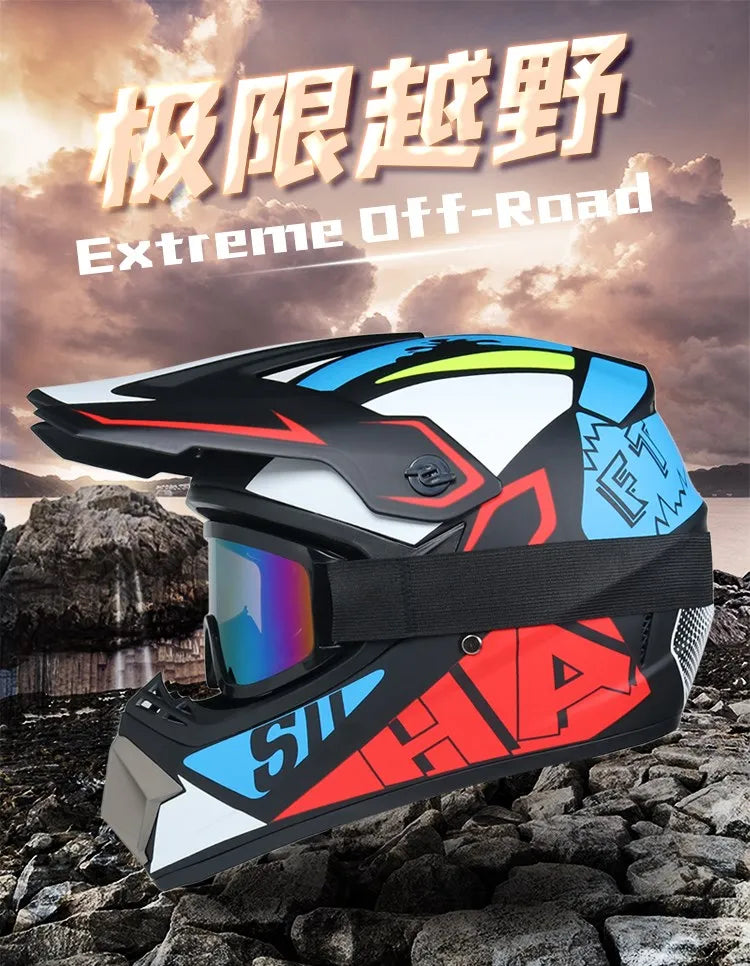 Send 3 pieces  motorcycle helmet children off-road helmet bike downhill AM DH cross helmet capacete motocross casco capacitance