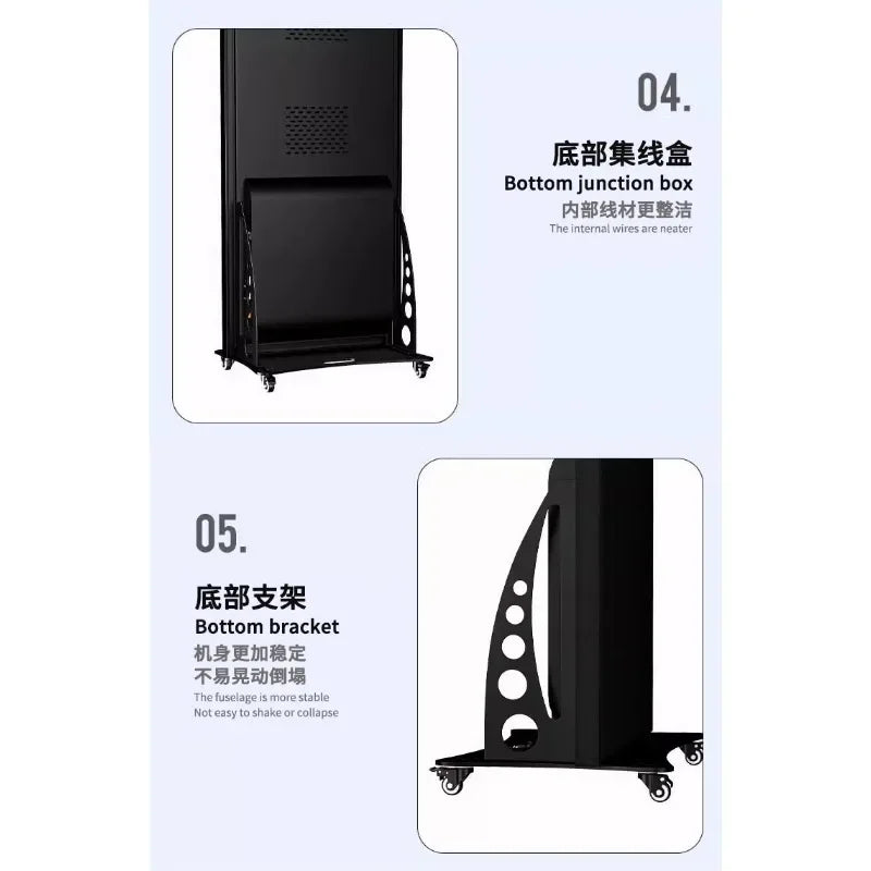 LED folding poster screen, indoor full color, mirror advertising display high definition landing
