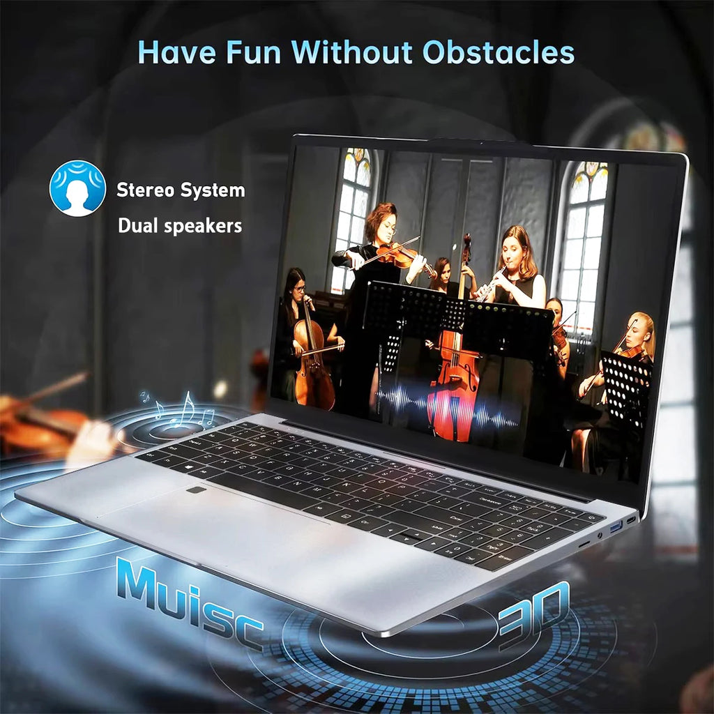 Portable Intel Core I9 10980HK Laptop 16GB RAM 1TB 2TB SSD Windows 11 15.6 inch Gaming Computer Fingerprint Unlock PC 4K Laptops