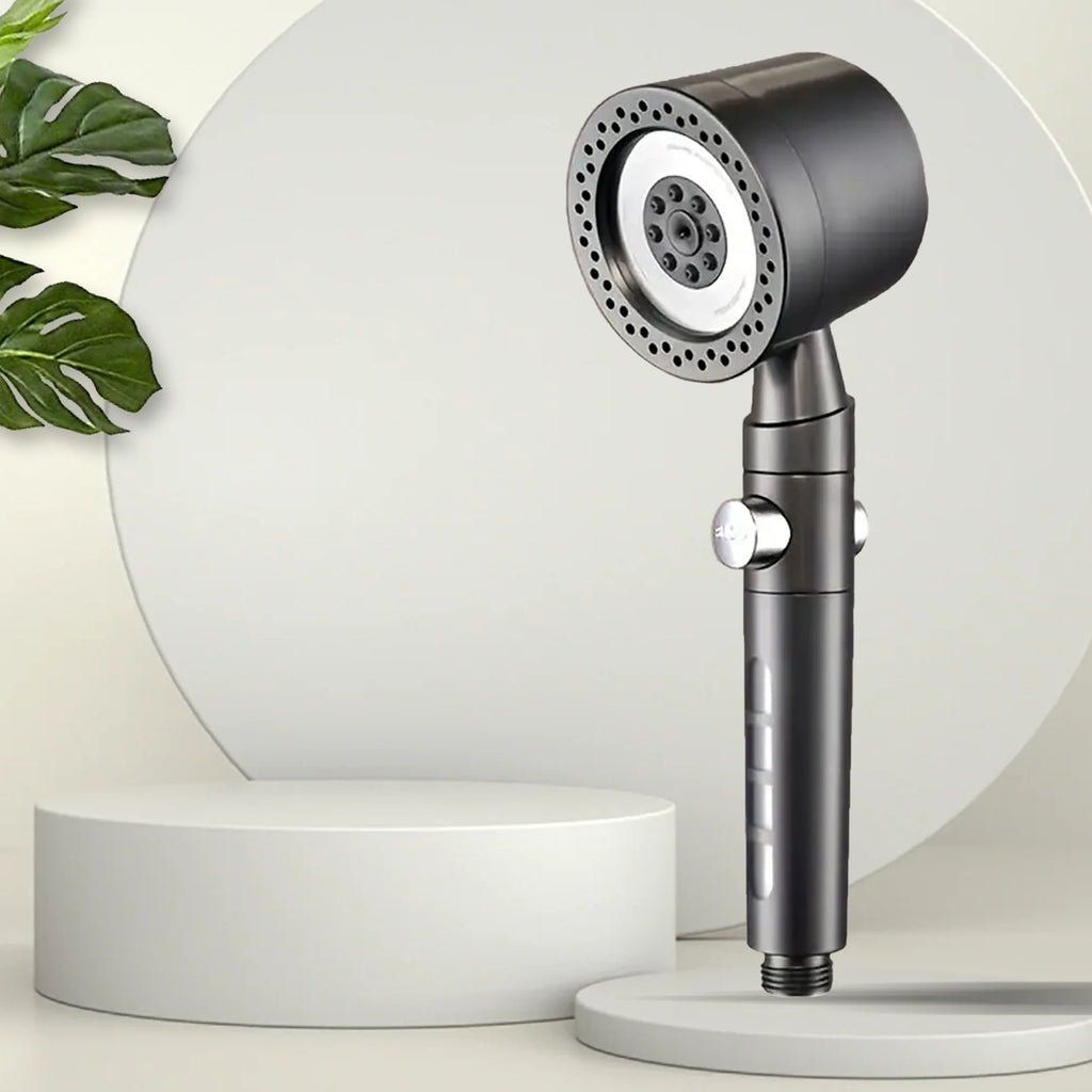 New High Pressure Water Saving Filter Shower Head 5 Modes Handheld Shower Head One Button Stop Bathroom Accessories Set