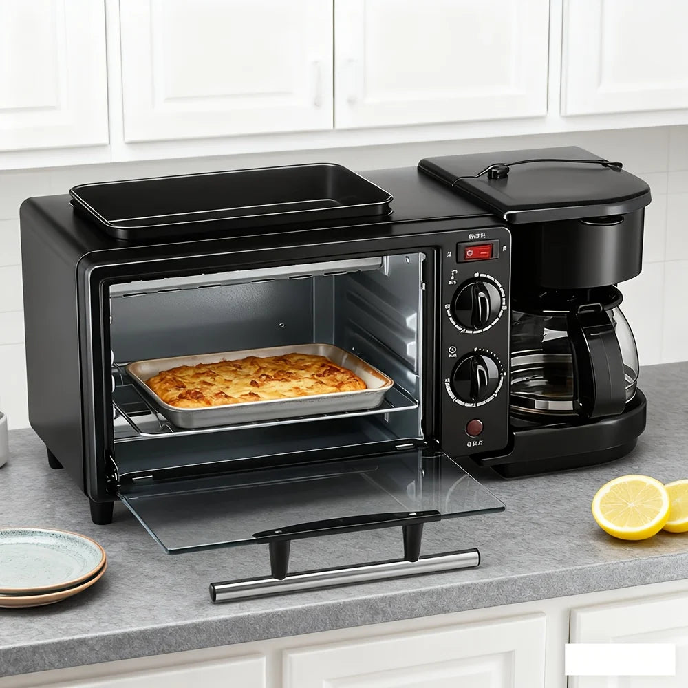 Breakfast Maker, Toaster, Sandwich Oven, Coffee Maker, Small Appliances 3-in-1 Multifunctional Home Toaster
