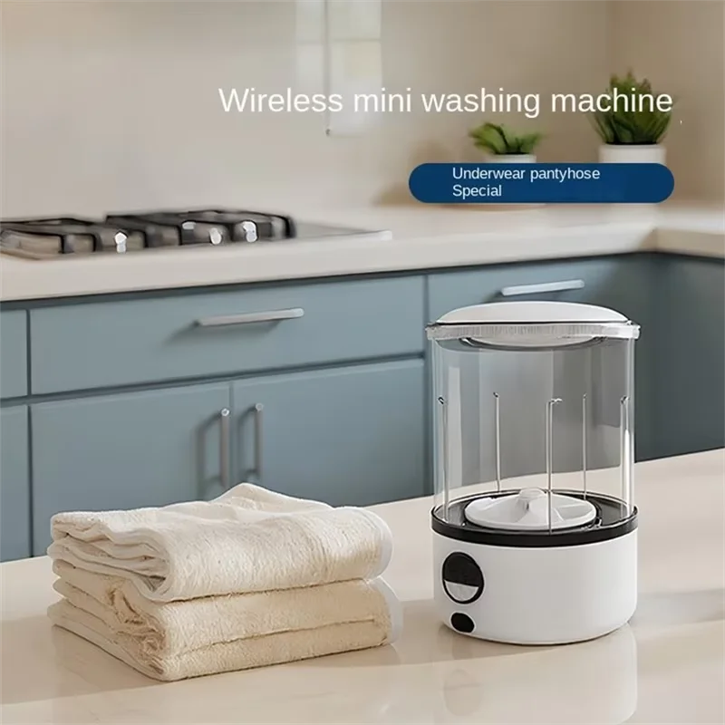 2L Mini Washing Machine Automatic Portable Turbo Led Washing Cup Portable Washing Machine is Suitable For Underwear Underwear