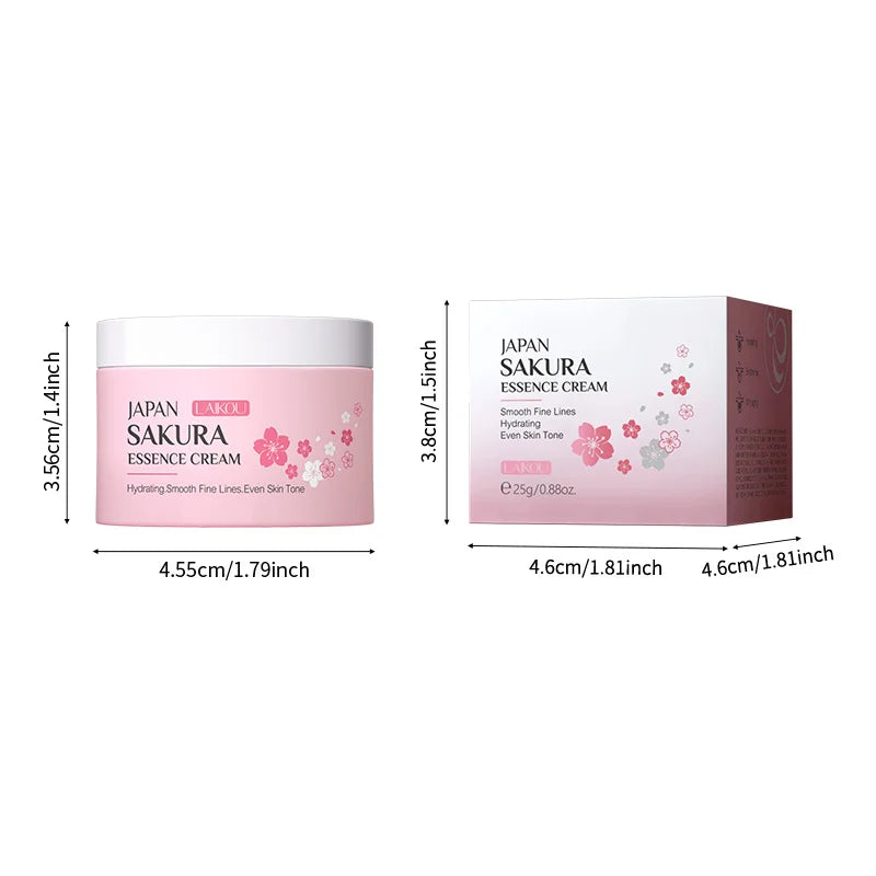 LAIKOU SAKURA Essence Face Cream Hyaluronic Acid Smoothing Moisturizer Whitening Nourishing Oil Control Brighten Skin Care Cream