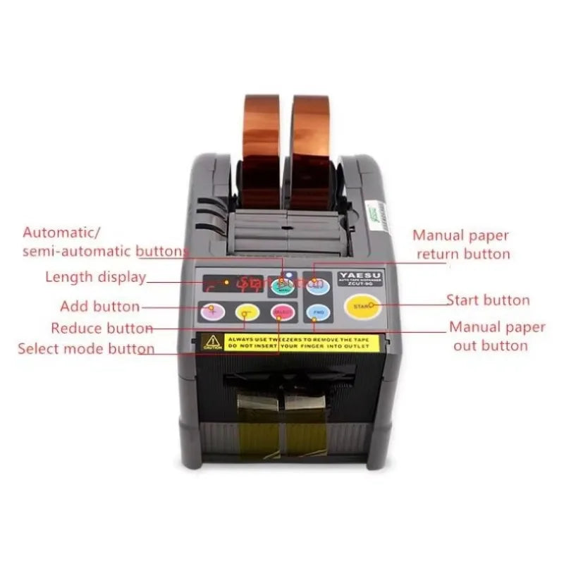 Automatic Ribbon Cutting Machine 999mm Max Length Durable Plastic