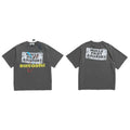 Men Satoshi Nakamoto Vintage Destroyed T-Shirt Oversized Cotton Streetwear Washed Tee