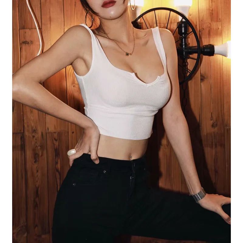 Sexy Retro Style Five-Quarter Sleeve T-Shirt Women's Waist-Cinching Slimming Fashionable Versatile Top Trendy Streetwear