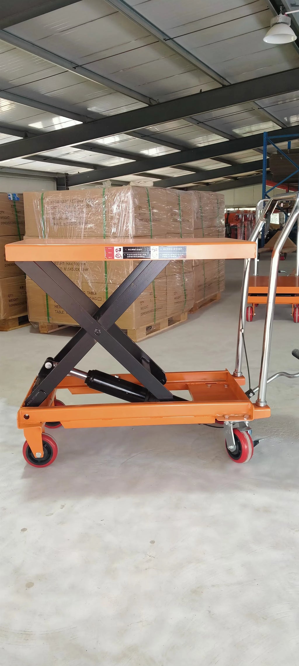 Easy Use Transport Cart Electric or Semi-electric Table Mobile Hydraulic Scissor Lift Platform