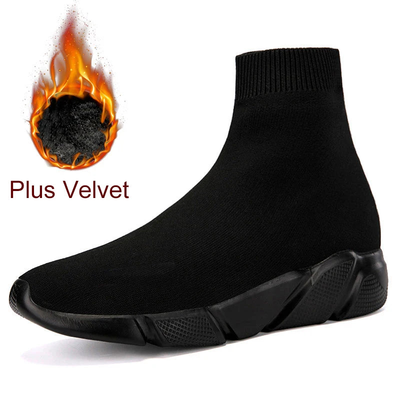 MWY Women's Sports Shoes High Top Warm Socks Shoes Casual Sneakers Men Zapatillas De Mujer Ofertas Walking Shoes Size 35-47