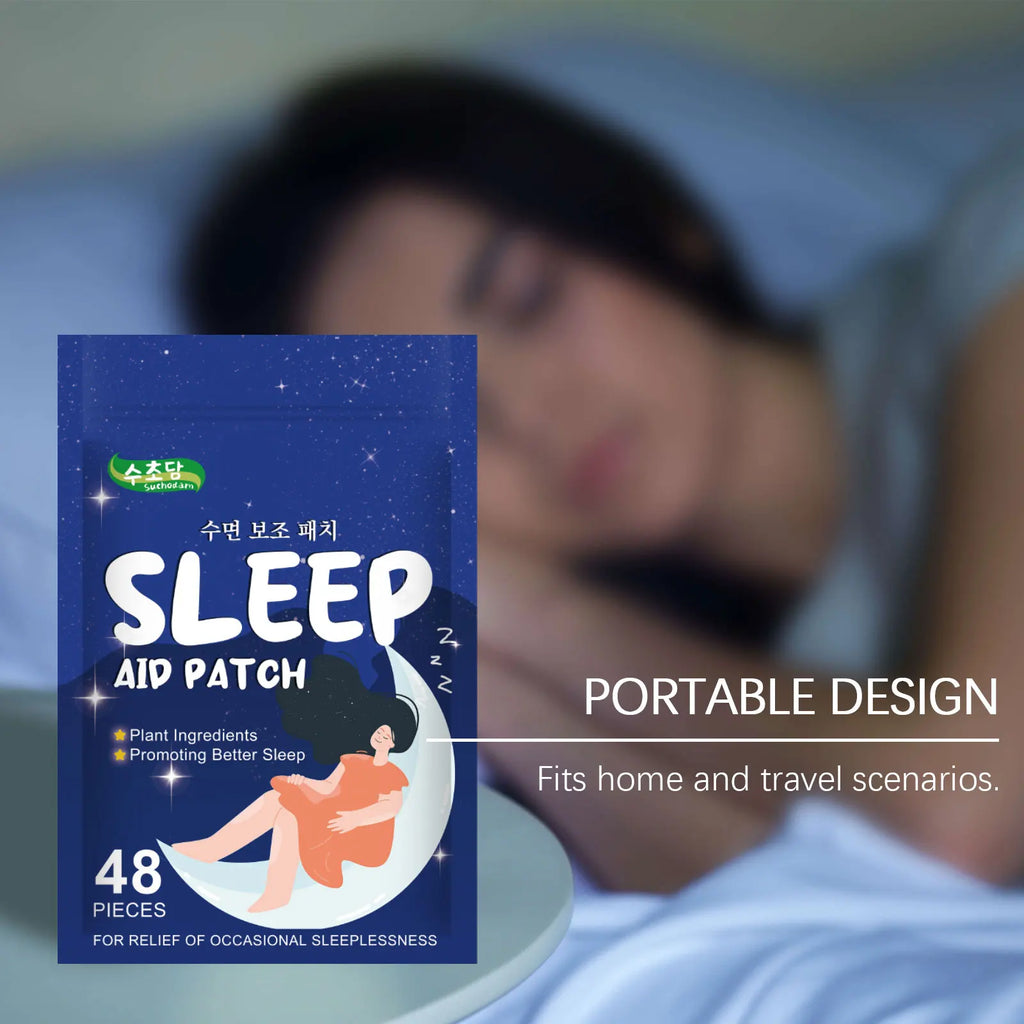 Herbal Sleep Patch Relieve Insomnia Adjust Rest Patterns Relax Tense Nerves Quickly Fall Asleep Deep Slumber Peace Mind Stickers