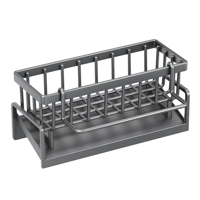 Kitchen Sink Drain Rack Organizer Plastic Self-draining Sink Shelf Soap Sponge Holder Dishcloth Towel Rack Filter Basket