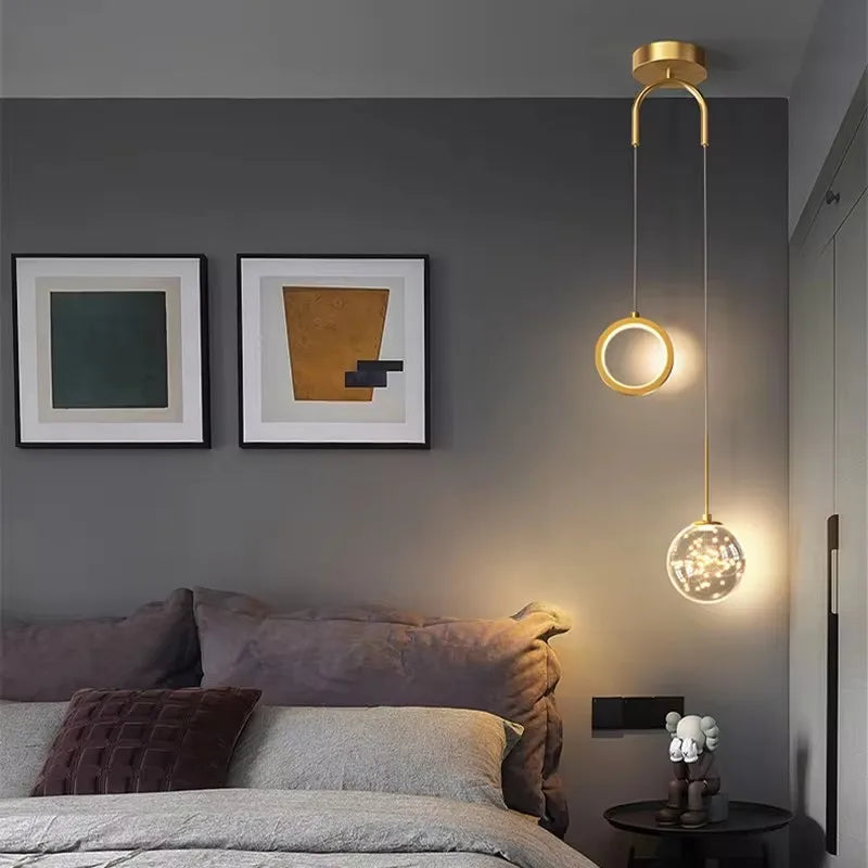Modern Simplicity LED Pendant Light Indoor Lighting Fixture Living Bedroom Bedside Home Decoration Dining Table Hanging Lamps