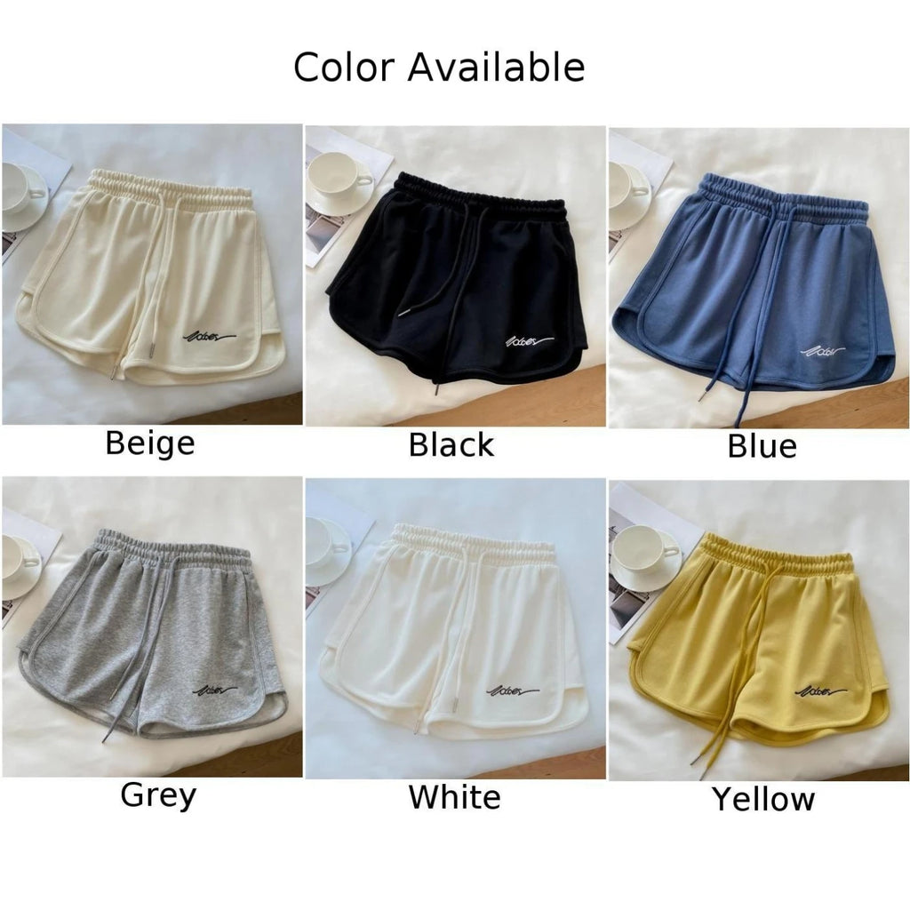 Loose Fit Women's High-Waisted Sports Shorts Elastic Running Pants for Fitness Casual Home Wear Four Season Use